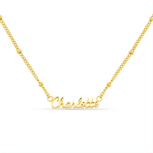 Orelia LUXE Personalised Name halskæde guld personlig