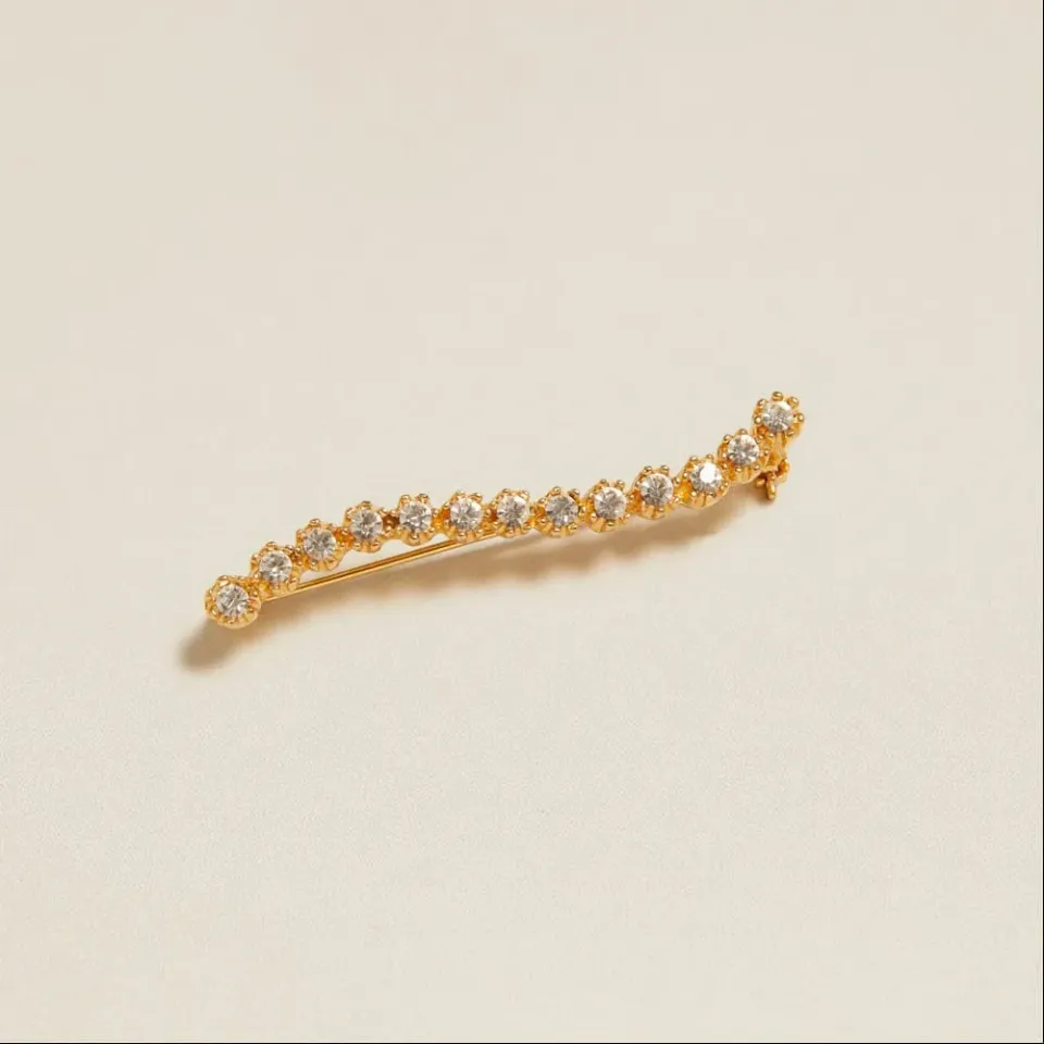 Orelia Vintage Crystal broche krystal bølge
