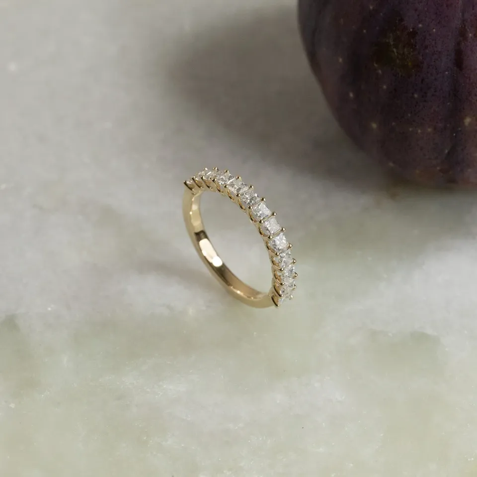 Sisi Copenhagen Princess-Cut alliance ring 1,0 ct 14 kt guld