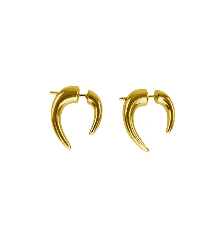 Wos Kai Mini Arrow øreringe guld 2 cm