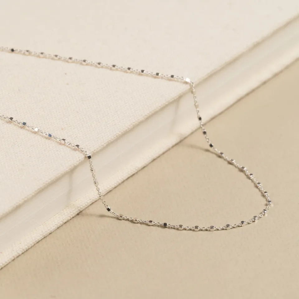 Sisi Copenhagen Delta Silver Chain halskæde sølv 42+5 cm