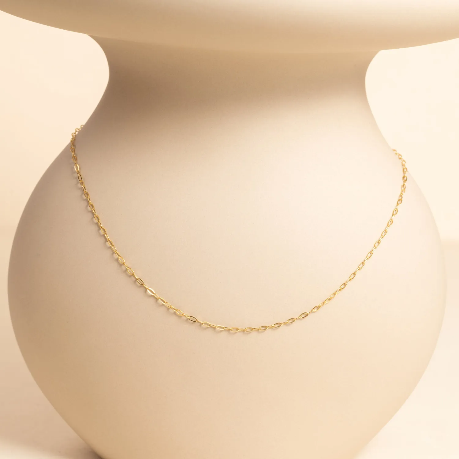 Sisi Copenhagen Alma Small Link halskæde guld 42 cm