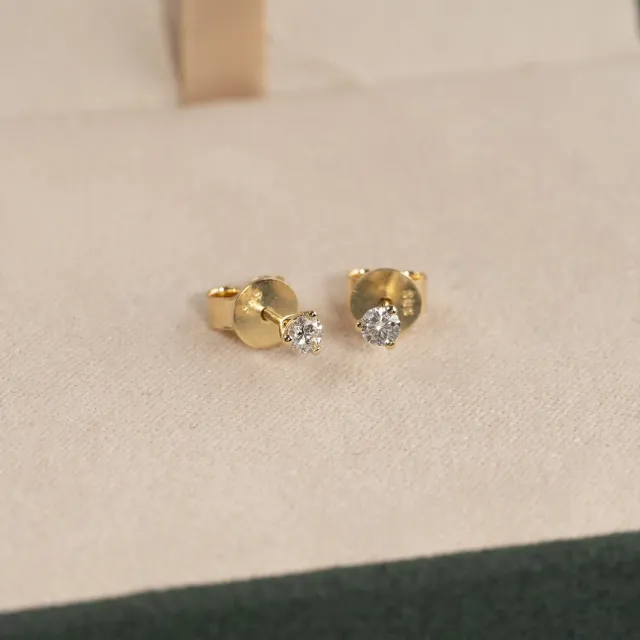 Sisi Copenhagen Simple Stud øreringe 0,2 ct 14 kt guld