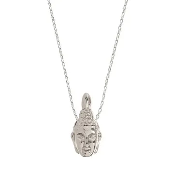 TIMI OF SWEDEN Buddha halskæde sølv 42cm