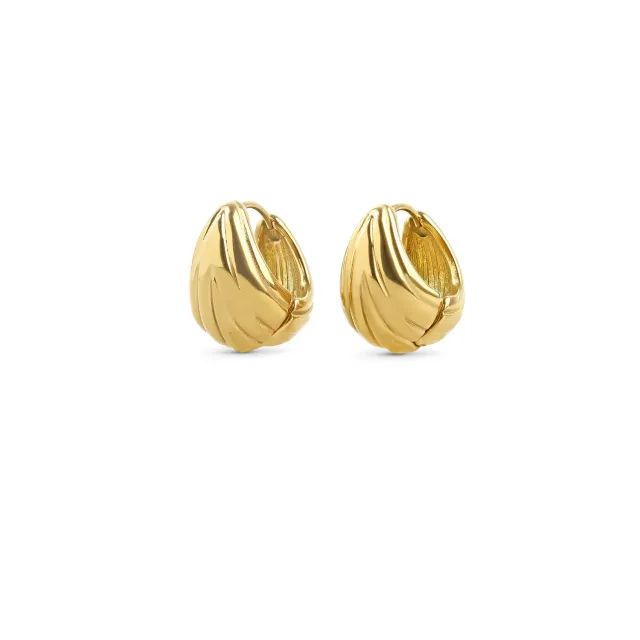 TIMI OF SWEDEN Fatime hoop øreringe guld 16,7 mm