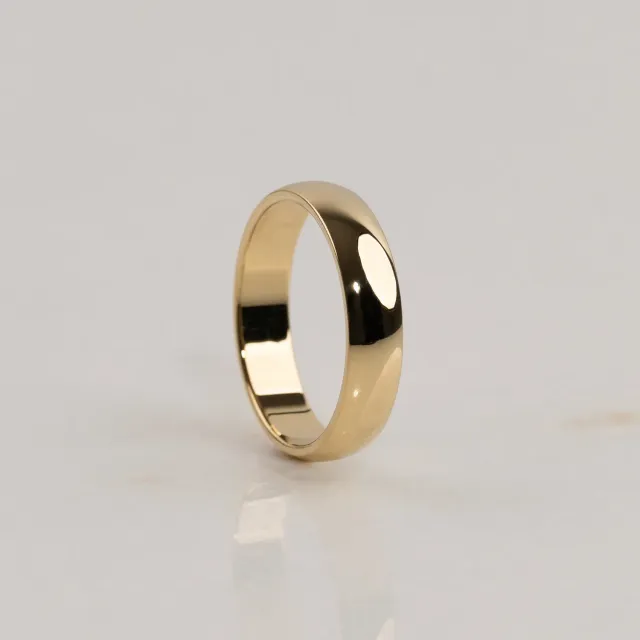 Sisi Copenhagen Classic D-Profil vielsesring 5 mm 14 kt guld