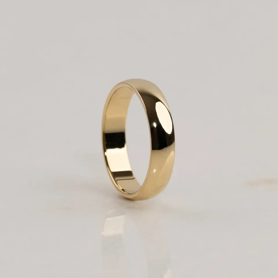 Sisi Copenhagen Classic D-Profil vielsesring 5 mm 14 kt guld
