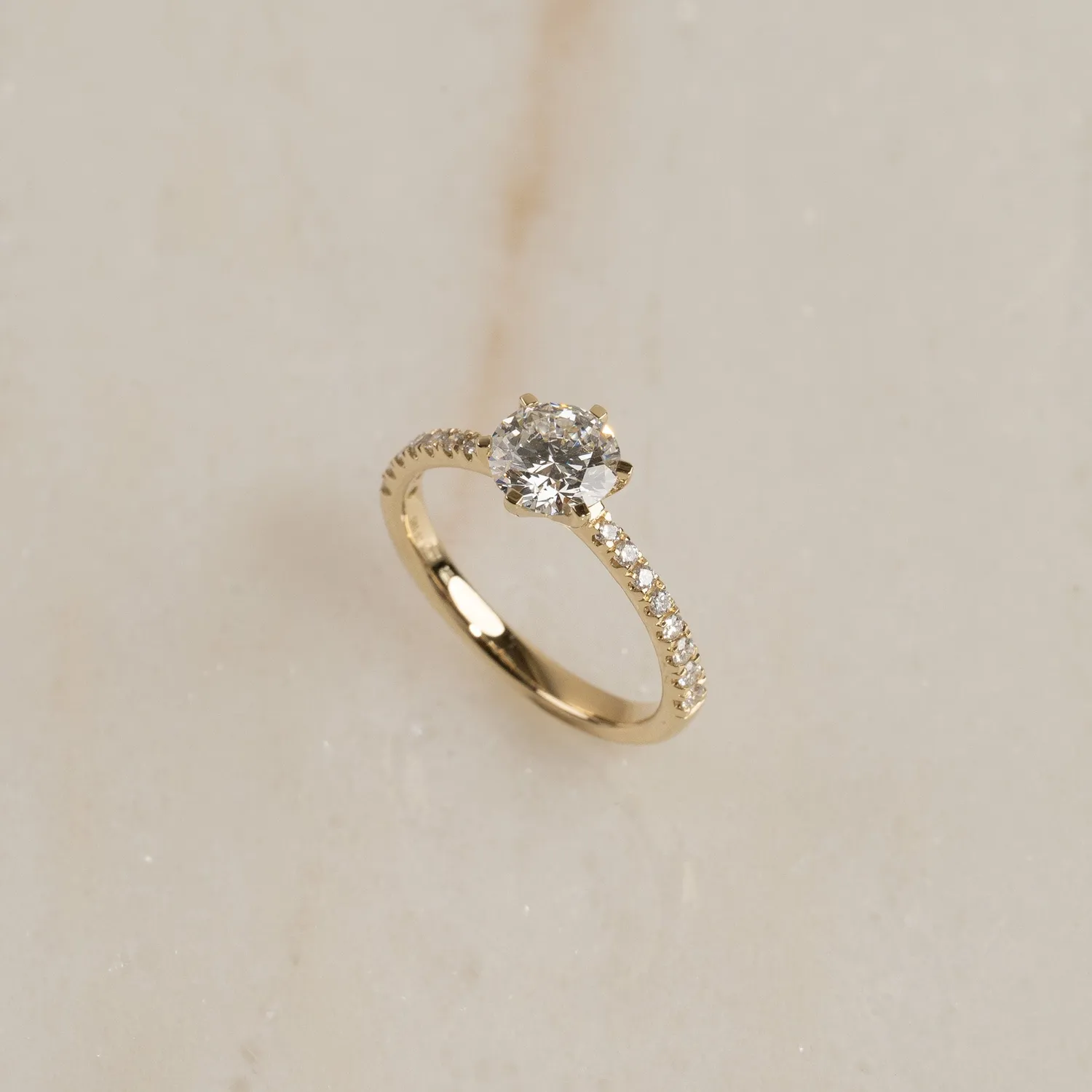 Sisi Copenhagen Classic Alliance ring hvidguld 0,7ct 52