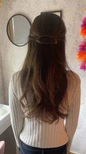 TIMI OF SWEDEN Frida hårspænde skildpadde 10 cm retro