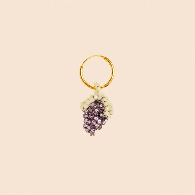 Lulo Jewelry Grape Hoop øreringe forgyldt vindrue