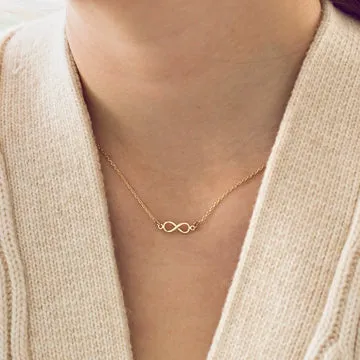 Timi of Sweden Infinity Necklace halskæde forgyldt evighedstegn