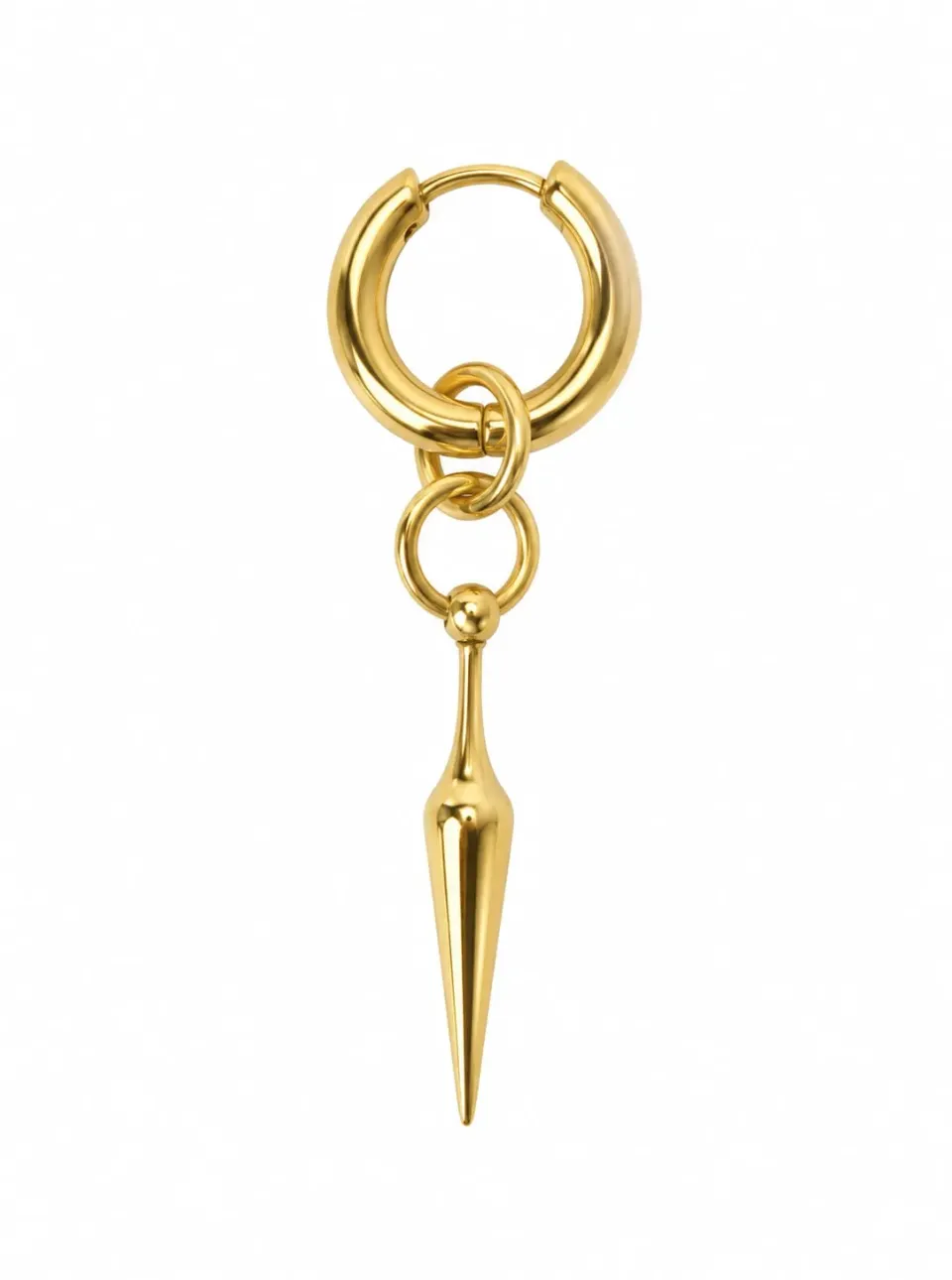 Wos Stella single ørering forgyldt guld 4,5 cm