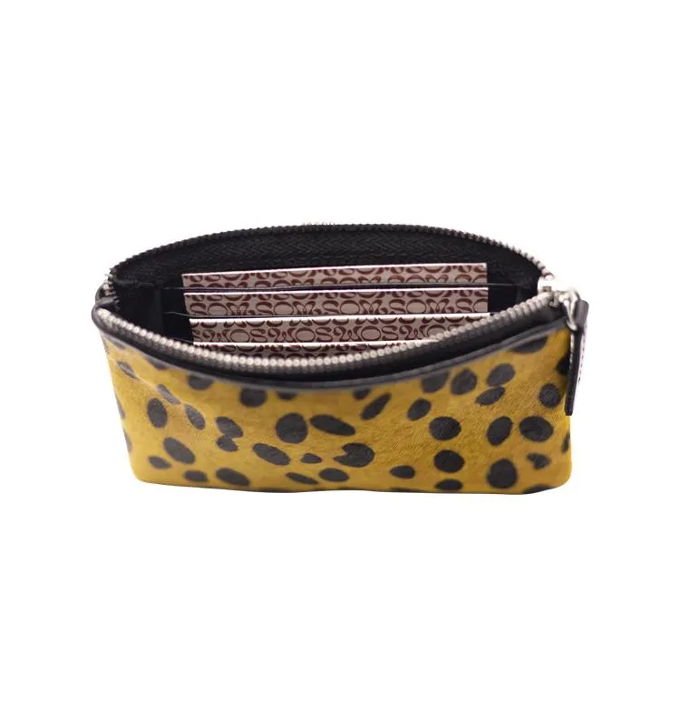Wos Keeper Leopard pung i læder 13,5 cm