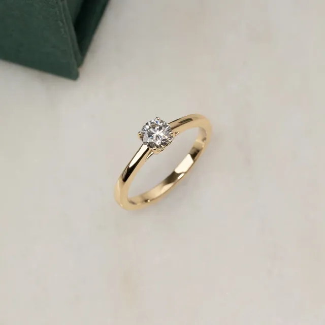 Sisi Copenhagen Solitaire Trellis diamantring guld 0,55ct