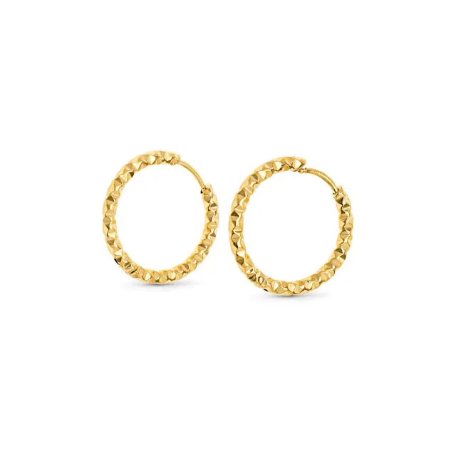 TIMI OF SWEDEN Torun hoop øreringe guld 20 mm
