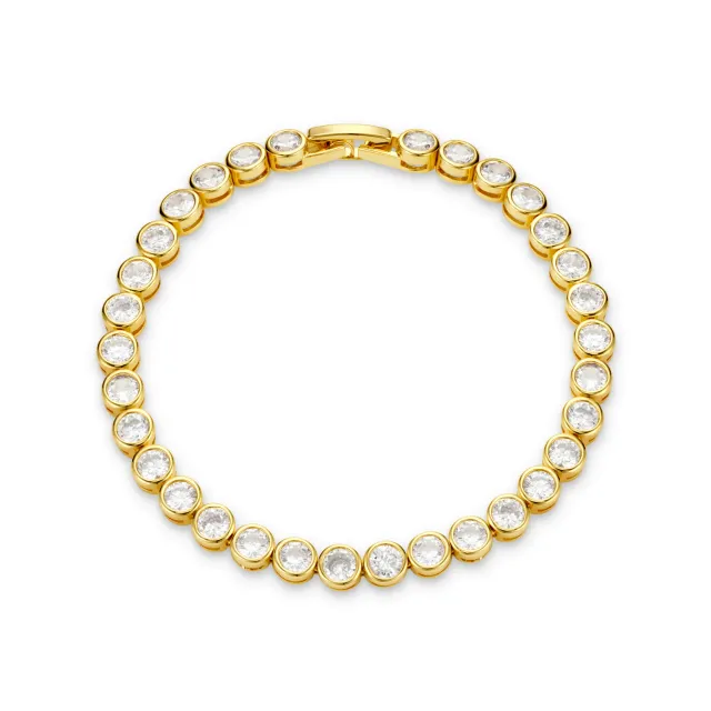 Orelia LUXE Tennis armbånd forgyldt vandtæt