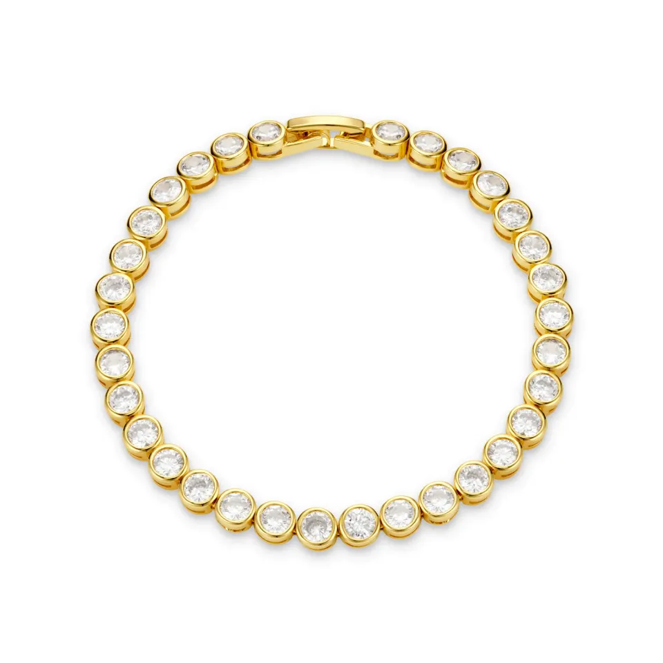 Orelia LUXE Tennis armbånd forgyldt vandtæt