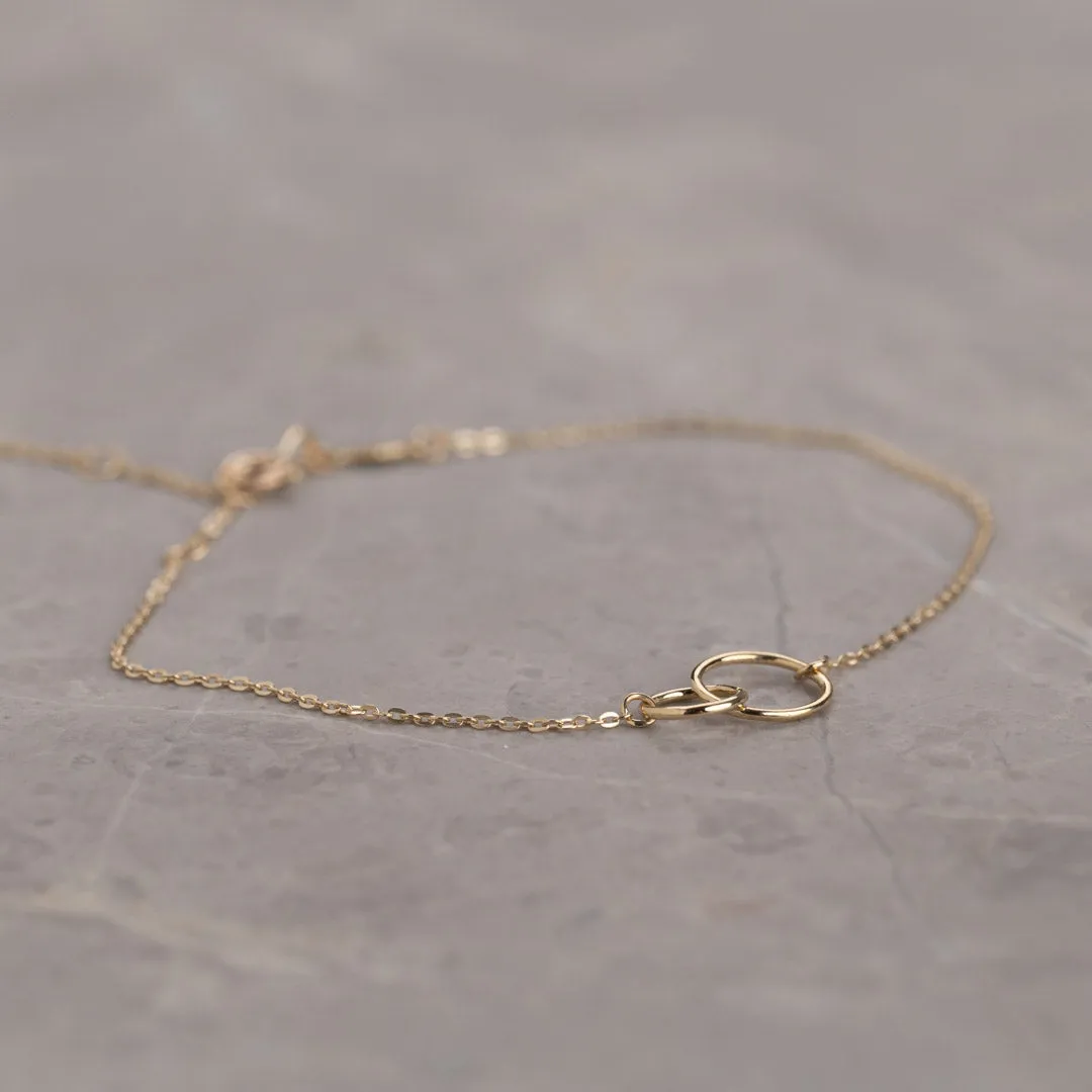 Sisi Copenhagen Una guld armbånd ankerkæde 20 cm