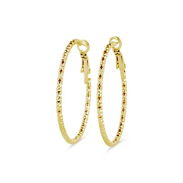 TIMI OF SWEDEN Sansa Organic hoops guld vandtæt