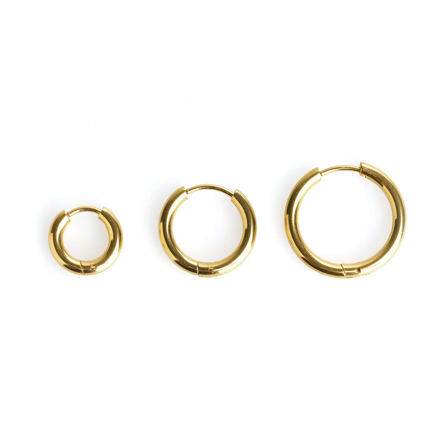 TIMI OF SWEDEN Hollie 13mm hoop øreringe rustfrit stål