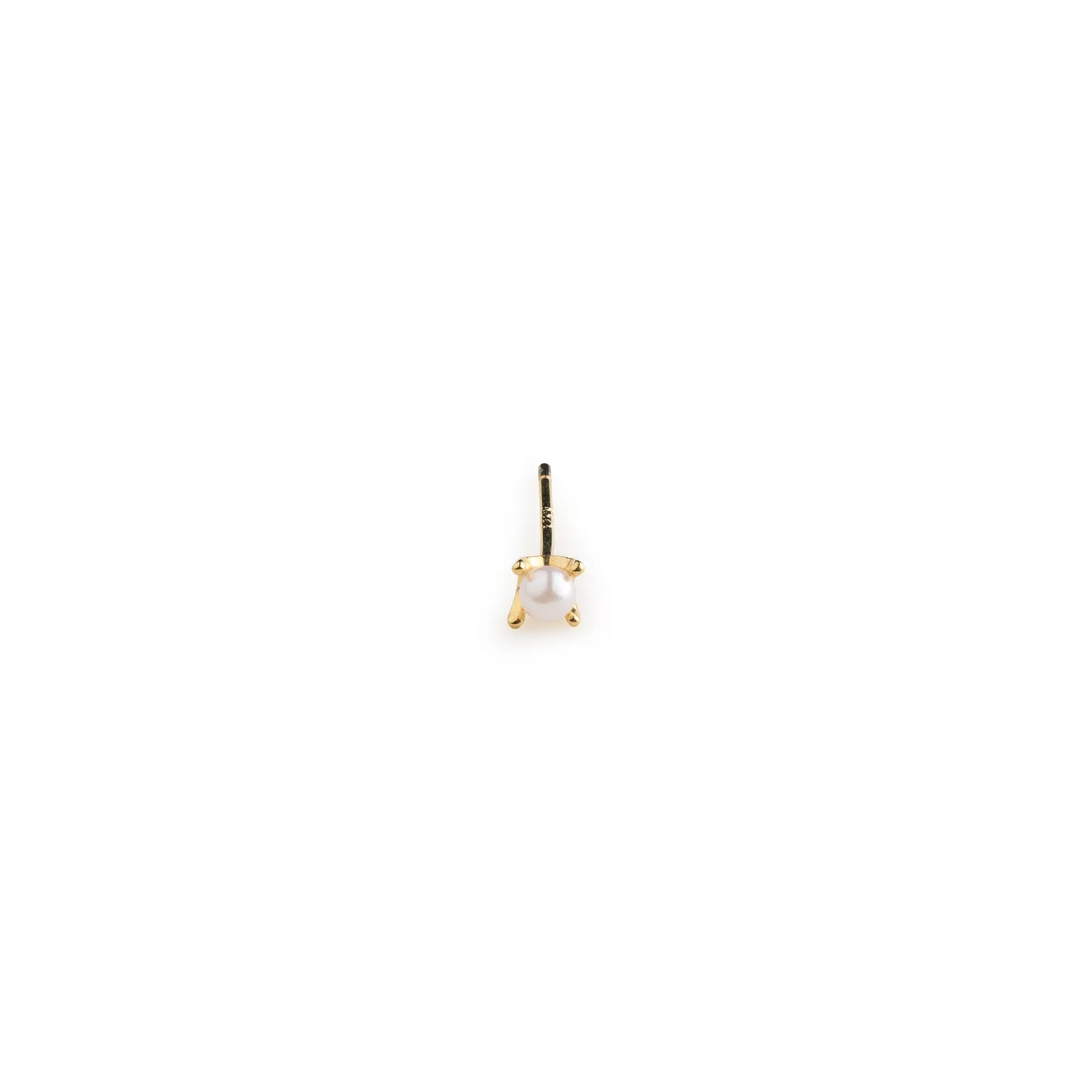 TIMI OF SWEDEN Essie mini perle studs guld messing