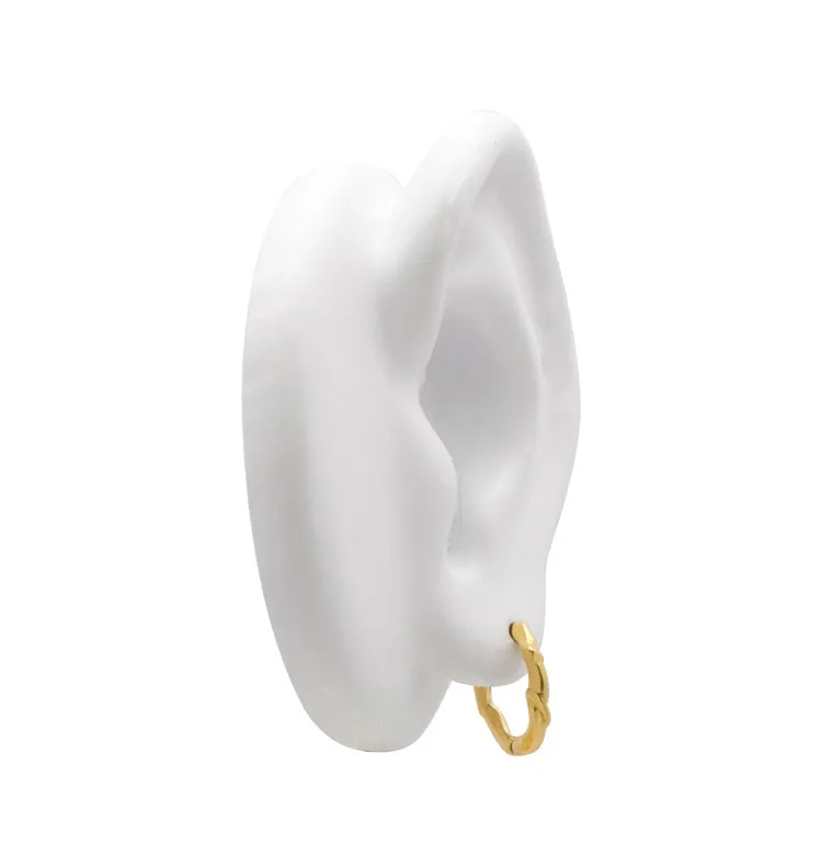 Wos Tuva Mid creoler forgyldt 1,5 cm