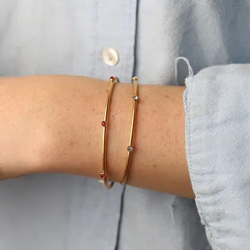 Timi of Sweden Ylva bangle armbånd guld 60 mm vandtæt