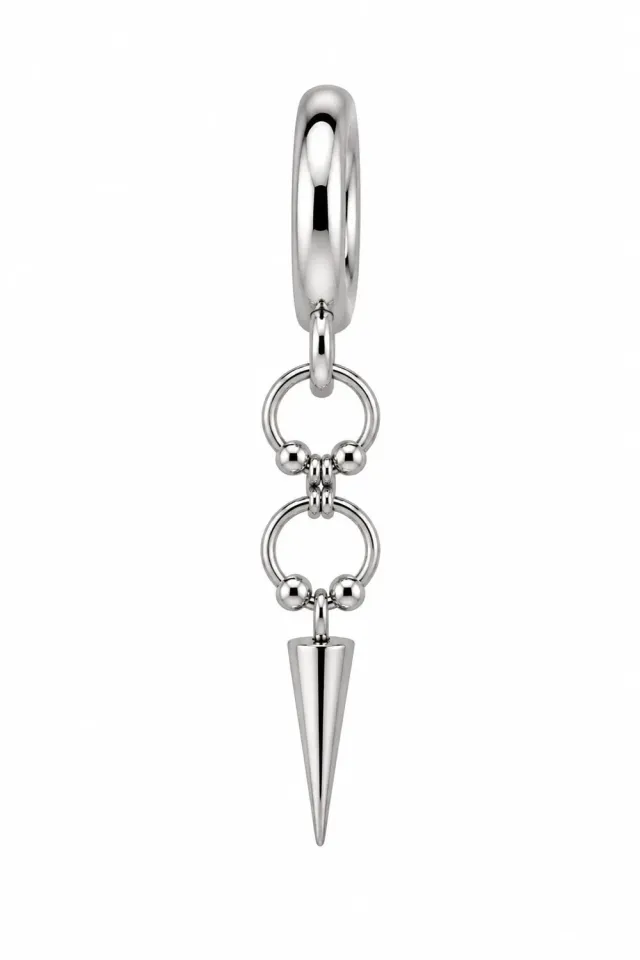 Wos Kelly single ørering sølv 6,6 cm