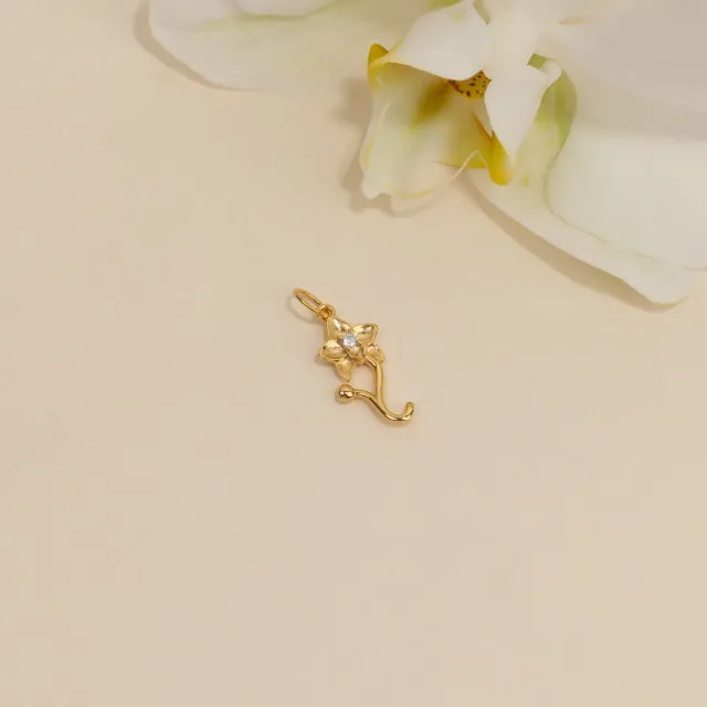 Sisi Copenhagen Odette Bloom Crystal vedhæng forgyldt zirkon