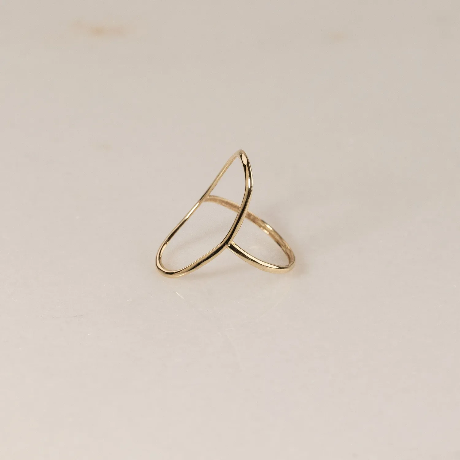 Sisi Copenhagen Cajsa ring 9 kt guld 25 mm oval