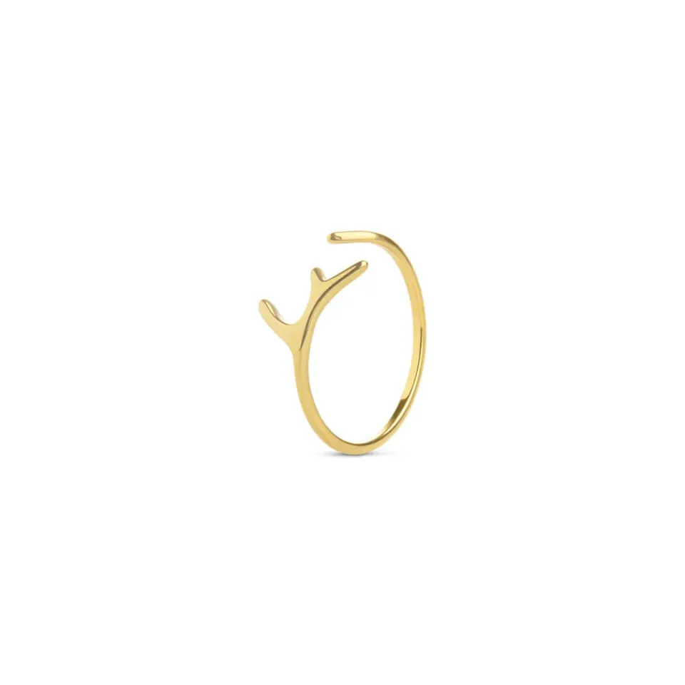 TIMI OF SWEDEN Janna twig ring rustfrit stål sølv