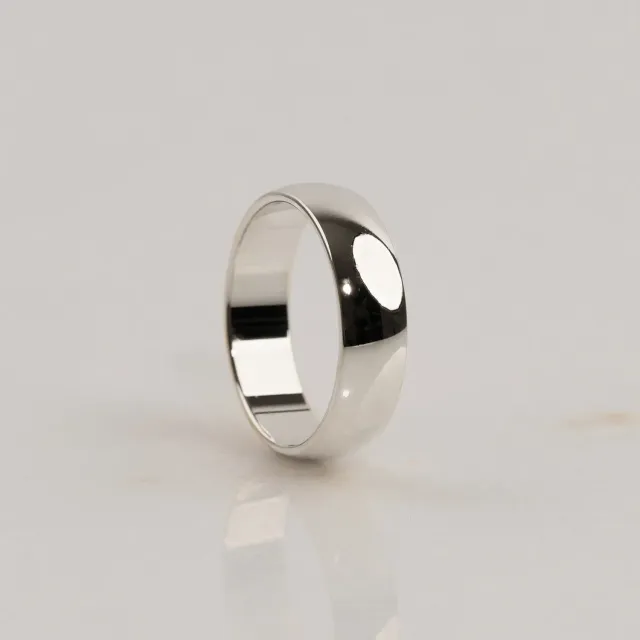 Sisi Copenhagen Classic vielsesring 7mm hvidguld 14 kt 54