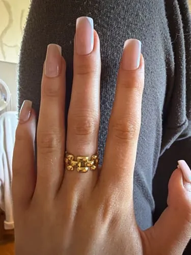 TIMI OF SWEDEN Elira chunky ring stål 17,5 mm