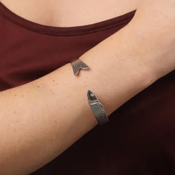 TIMI OF SWEDEN Erle armbånd fisk rustfrit stål 10 mm