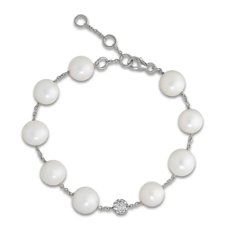 Bykjaergaard Glory armbånd sølv perler topas