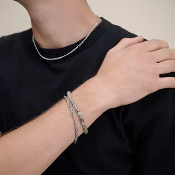 TIMI OF SWEDEN Erik sten armbånd herrer elastik sten