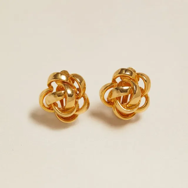 Orelia Vintage Gold Ribbon øreringe clip-on guld
