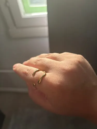 TIMI OF SWEDEN Clara claw ring rustfrit stål justerbar