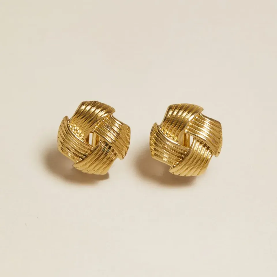 Orelia Vintage Woven Clip-On øreringe