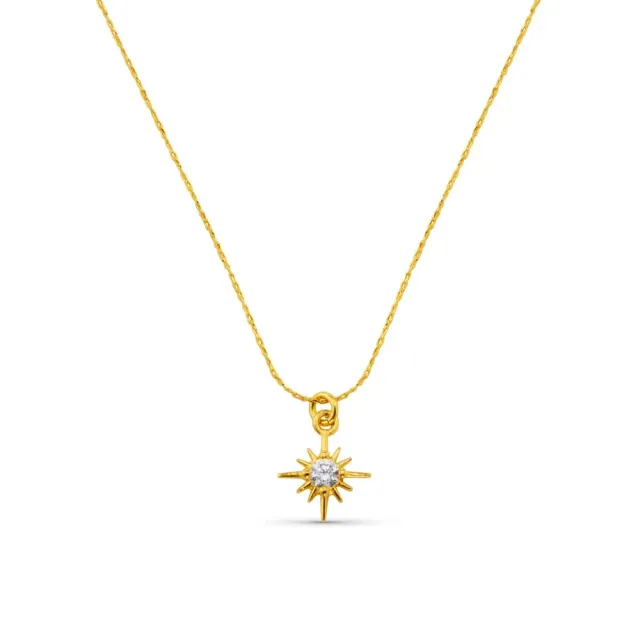 Orelia Crystal Star Charm halskæde forgyldt krystal