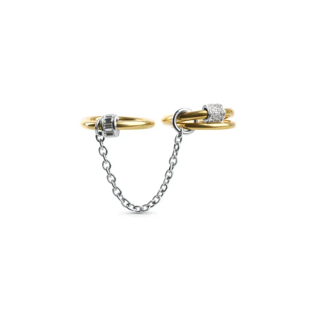 TIMI OF SWEDEN Inez Triple ring rustfrit stål statement 19 mm