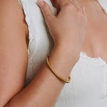 TIMI OF SWEDEN Laerke armbånd forgyldt 68x58 mm
