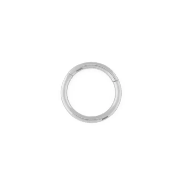 Orelia Clean Metal Clicker hoop øreringe 8 mm sølv