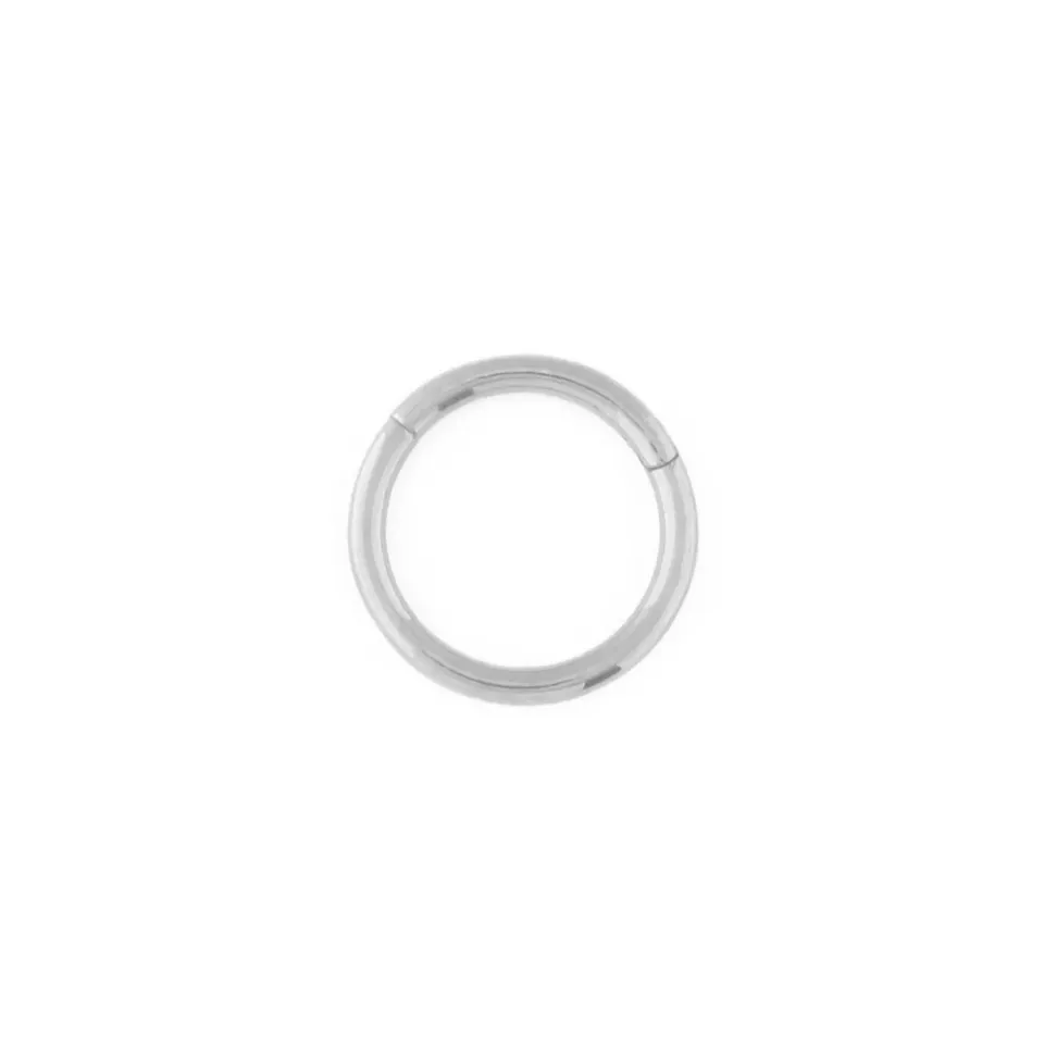 Orelia Clean Metal Clicker hoop øreringe 8 mm sølv