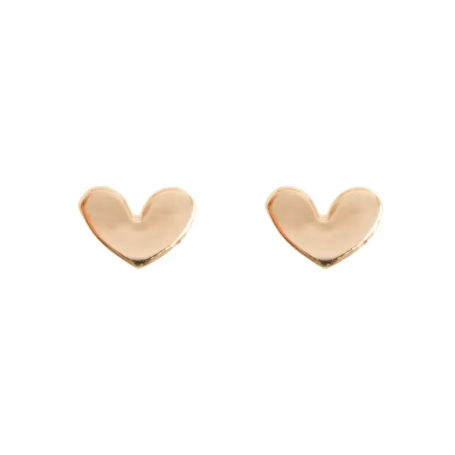 TIMI OF SWEDEN Petite Heart stud øreringe guld 5,2 mm