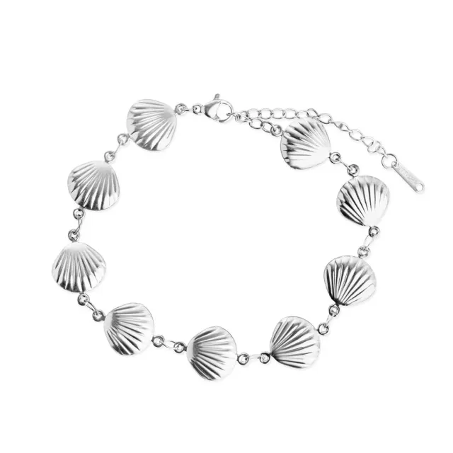 TIMI OF SWEDEN Estrid Shell armbånd guld 20 cm vandtæt