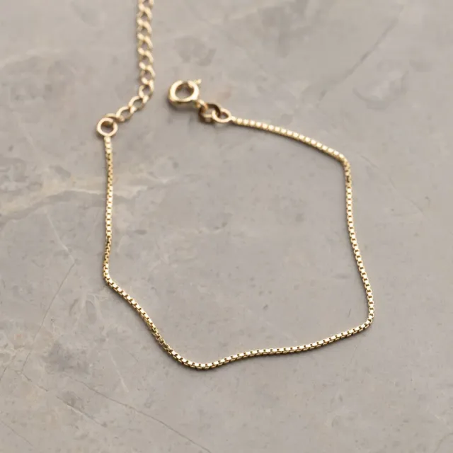 Sisi Copenhagen Venezia armbånd massivt 9 kt guld 16 cm