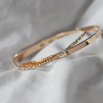 TIMI OF SWEDEN Essential Bangle armbånd sølv justerbar