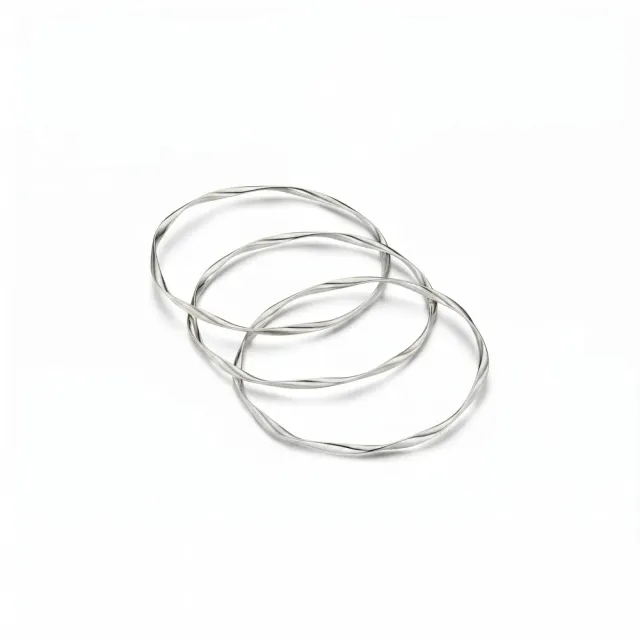 Orelia Ribbon Interlocking armring sølv sæt