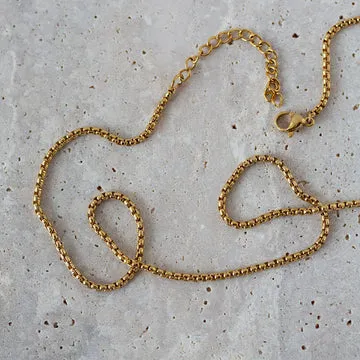 TIMI OF SWEDEN Nori link halskæde guld 45 cm